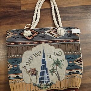 Dubai Inspired Tote Bag with Rope Handles
